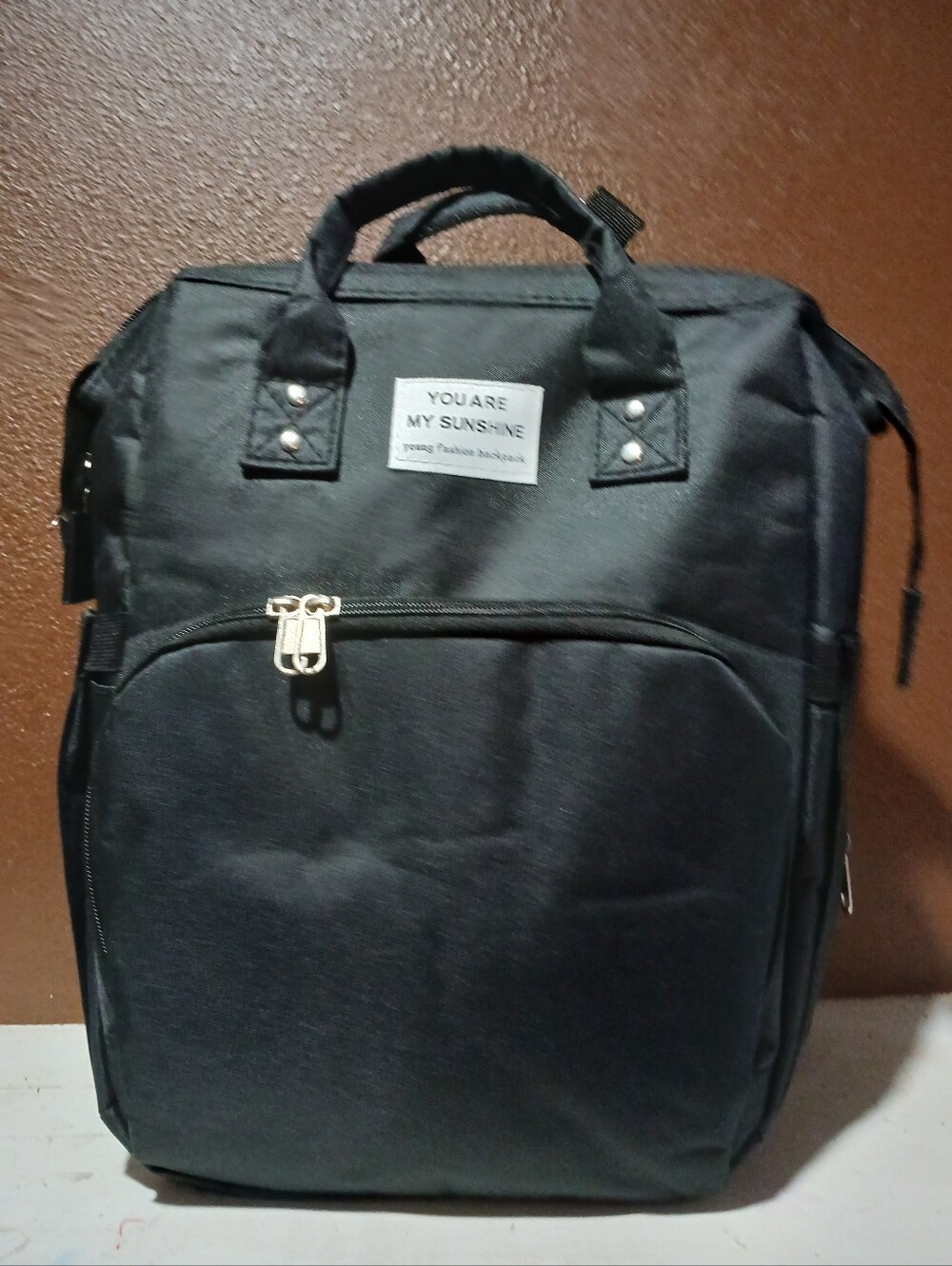 Black Men's Backpack Tote